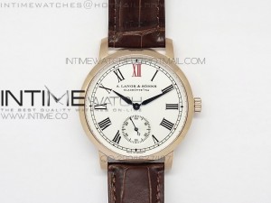 Classic Regulator MK Best Edition RG White Dial Big Roman Markers Sec@6 on Black Leather Strap A88275