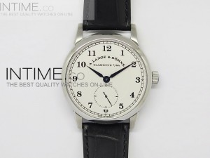Classic Regulator SS White Dial Number Markers on Leather Strap A17J
