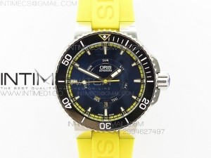 Great Barrier Reef Limited Edition II SS Black Dial on Yellow Rubber Strap A2836(Free Black Rubber strap)