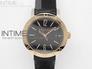 Carbongold 1:1 Best Edition Black dial RG Bezel on leather strap MIYOTA 9015
