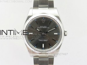Oyster Perpetual 39mm 114300 JF 1:1 Best Edition Gray on SS Bracelet SH3132