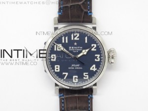 Pilot Type 20 Extra Special V6F 1:1 Best Edition SS 45mm Blue Dial on Leather Strap A2824