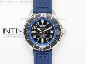 SuperOcean Abyss 42mm Blue on Blue rubber strap