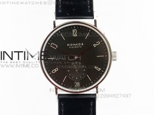 Tangente Date SS Case Black Dial On leather Asian 2813 21J