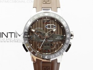 Executive Toro SS TWA 1:1 Best edition Brown Dial on Brown Rubber Strap Asian UN-32