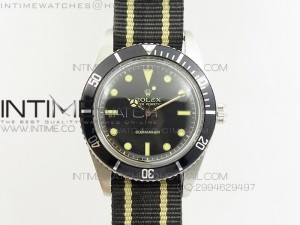 Vintage 1680 Submariner No Date SS On Nylon Strap A2836/A21J