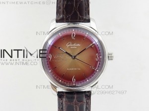 Senator Automatic SS GF Best Edition Red Dial on Brown Leather Strap A3959