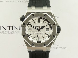 Royal Oak Offshore Diver JF White Dial on Black Rubber Strap On A3120