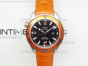 Planet Ocean Professional SS V6F 37mm Ladies Orange Bezel on Orange Leather Strap A8520